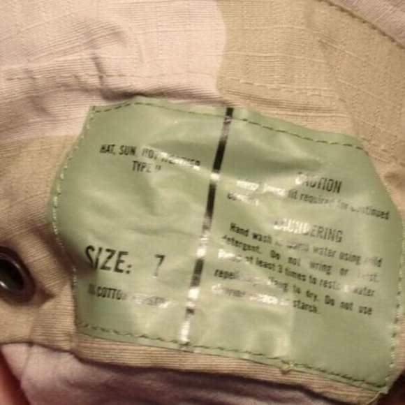 NEW MILSPEC DESERT DCU MILITARY HOT WEATHER TYPE II JUNGLE BOONIE HAT ALL SIZES - Picture 11 of 14